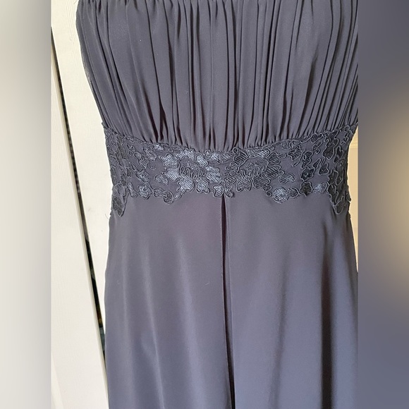 Liz Claiborne Dresses size 10 black rouched bodice with spaghetti straps - Picture 2 of 10